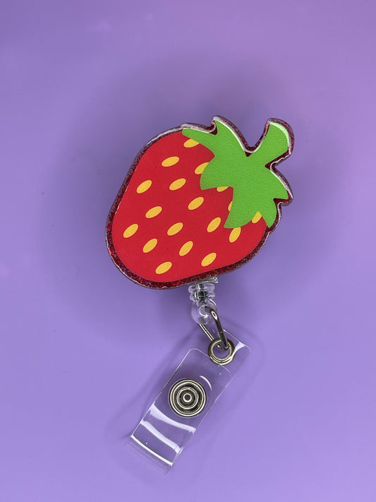 Strawberry Badge Reel