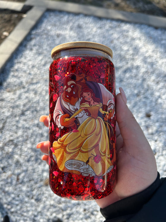 Beauty & The Beast Snowglobe Cup